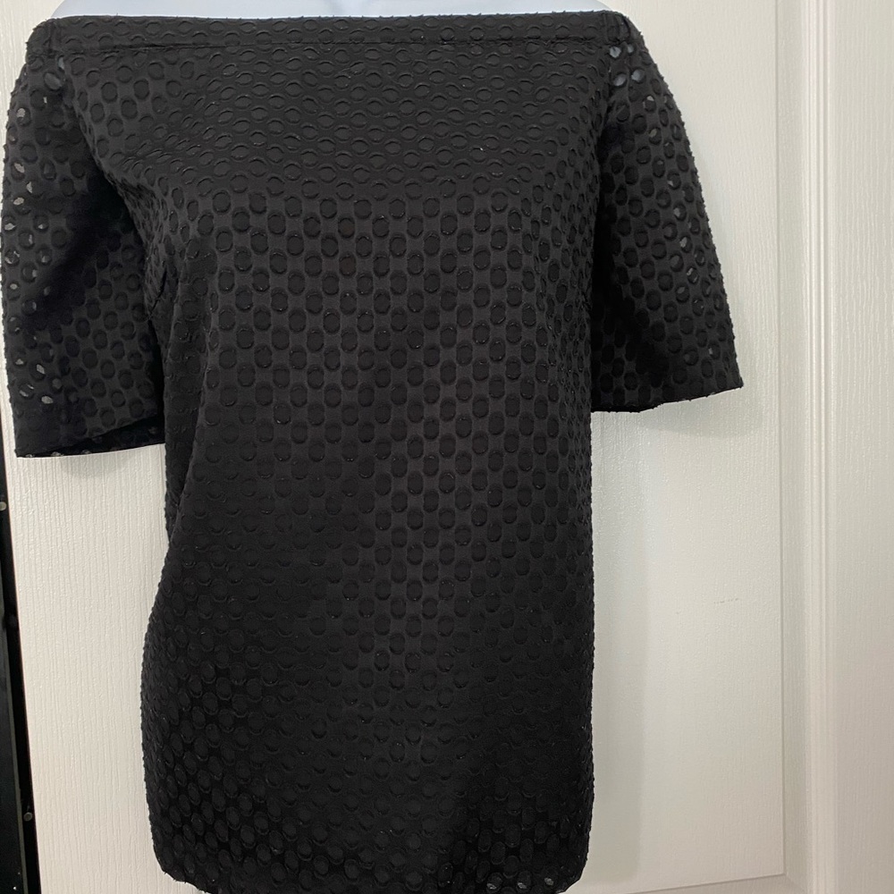 CALVIN KLEIN BLACK BLOUSE SIZE LARGE